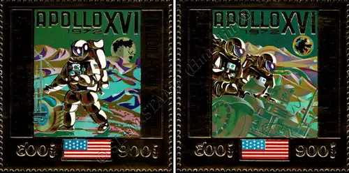 Apollo 16 space flight -PERFORATED- (MNH)