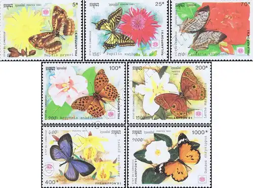 PHILANIPPON 91, Tokyo: Butterflies (MNH)