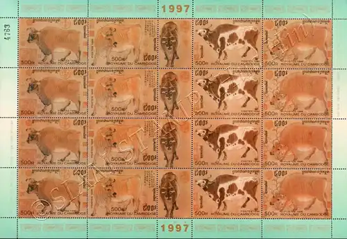 Chinese New Year 1997: Year of the Ox -SHEET (I)- (MNH)