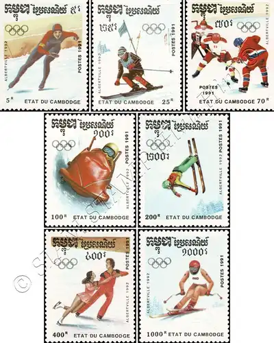 1992 Winter Olympics, Albertville (III) (MNH)