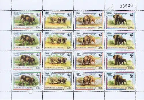 Weltweiter Naturschutz: Malaya-Elefant -BOGEN (II) MIT ZÄHLNUMMER- (**)
