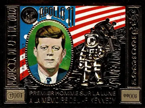 10. Todestag von J.F.Kennedy (1973): Apollo Raumfahrtprogramm -GESCHNITTEN- (**)