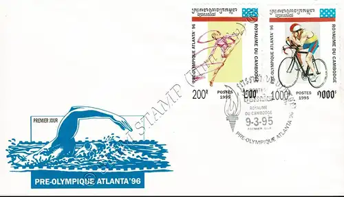 Olympische Sommerspiele 1996, Atlanta (II) -FDC(I)-I-