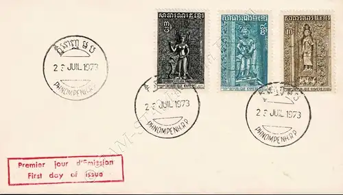 Fresken aus den Tempeln von Angkor -FDC(I)-T-