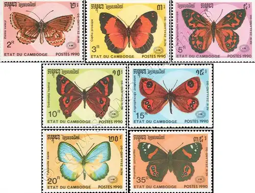 NEW ZEALAND 90: Schmetterlinge (**)