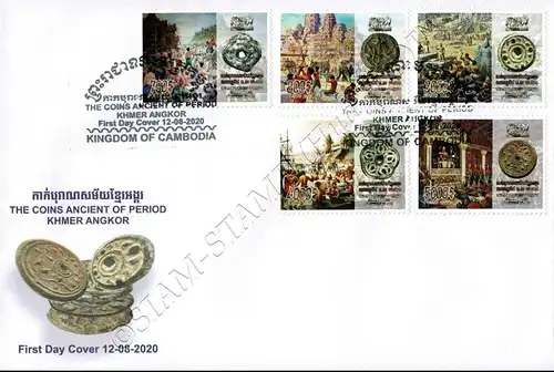 Antike Münzen der Khmer Angkor Periode -FDC(I)-I-