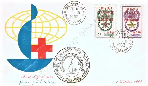 100 Jahre Internationales Rotes Kreuz -FDC(I)-TS(I)-