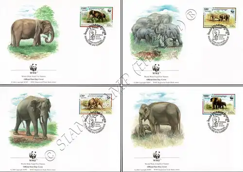 Weltweiter Naturschutz: Malaya-Elefant -FDC(II)-I-