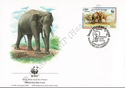 Weltweiter Naturschutz: Malaya-Elefant -FDC(II)-I-