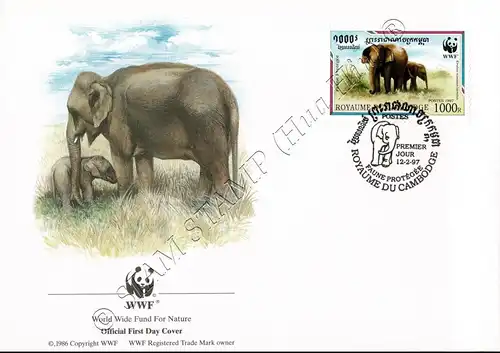 Weltweiter Naturschutz: Malaya-Elefant -FDC(II)-I-