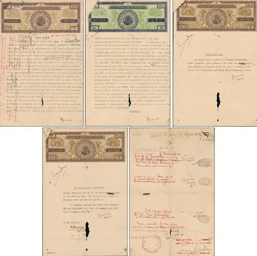 Burmesische Grundstück-Verkaufsurkunde von 1936 -(I)-