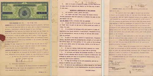 Burmese lease agreement of 1934 over a plantation -(I)-