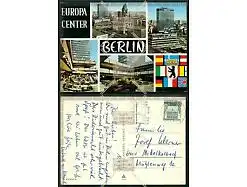 Orig. AK Mehrfachansicht Berlin Europa Center gel. 1968