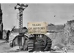 Repro Foto no Original 10x15cm Panzer Tank Dorf Belgien Frankreich