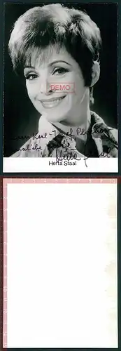 Autogrammkarte originale Unterschrift Herta Staal