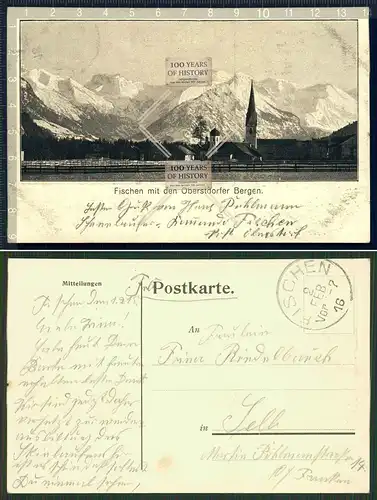 Orig. AK Oberstdorf Allgäu Schwaben Bayern 1915