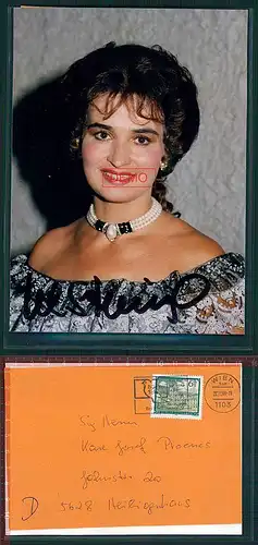 Autogrammkarte originale Unterschrift Ulrike Steinsky