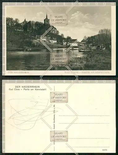 Orig. AK Bad Cleve Kleve am Niederrhein Partie am Kermisdahl