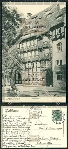 Orig. AK Braunschweig Gildehaus gel. 1906