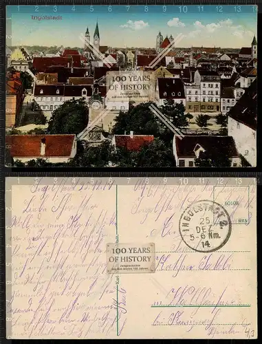 Orig. AK Ingolstadt Bayern gel. 1914