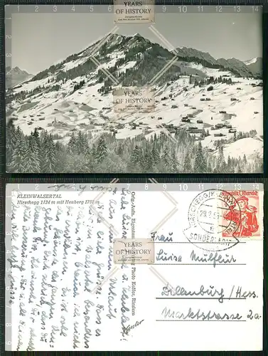 Orig. Foto AK Kleinwalsertal Österreich Hirschegg Heuberg