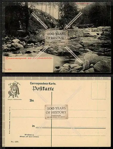 Orig. AK Weisswassergrund Riesengebirge 1912
