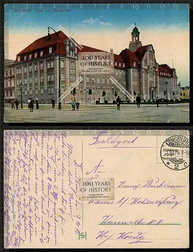 Orig. AK Duisburg Gericht gel. 1916
