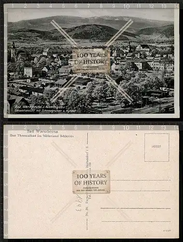 Orig. AK Riesengebirge Bad Warmbrunn Schneegruben Kynast