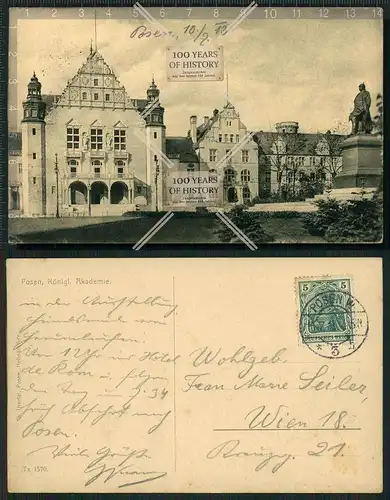 Orig. AK Poznan Posen Polen 1913