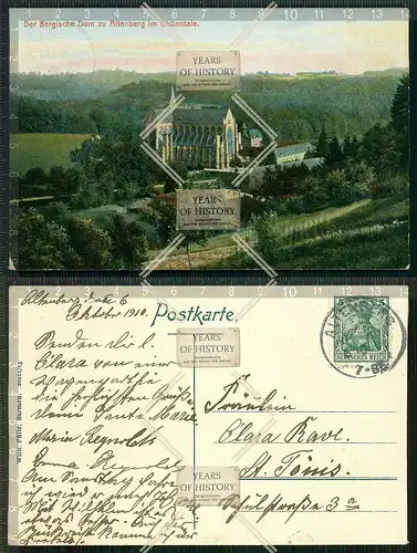 Orig. AK Altenberg im Dhünntale Bergischer Dom gel. 1910
