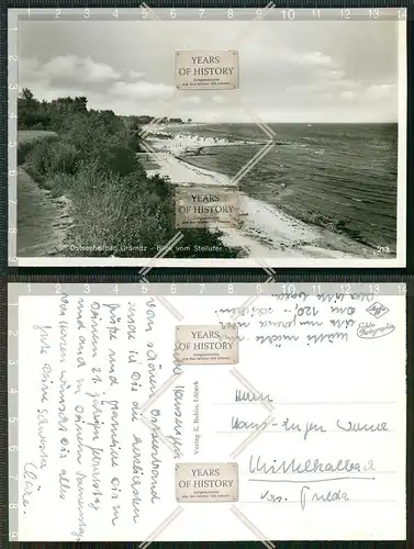 Orig. AK Ostseeheilbad Grömitz Ostsee Blick vom Steilufer