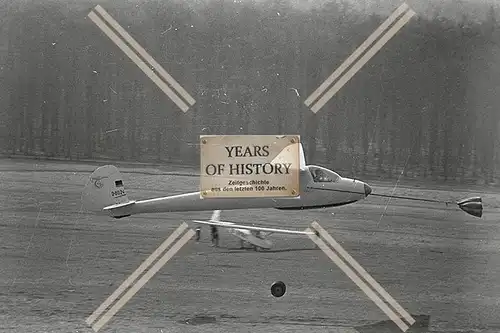 Repro Foto Flugplatz Hahnweide Kirchheim Teck Flugzeug Segelflugzeug Esslingen S