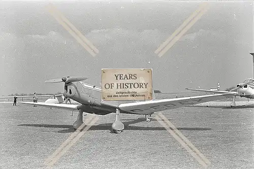 Repro Foto Flugplatz Hahnweide Kirchheim Teck Flugzeug Segelflugzeug Esslingen S