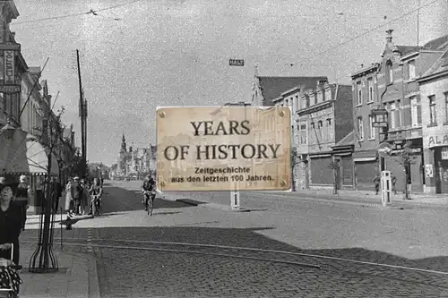 Foto kein Zeitgenössisches Original Holland Stadtansicht Straße Belgien Frankrei