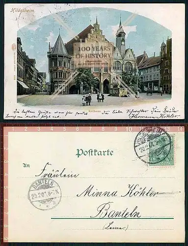 Orig. AK Hildesheim Rathaus gel. 1901
