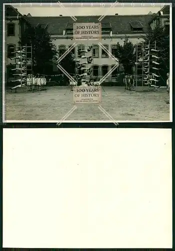 Großes Foto Turnen 1925 Geräte Kaserne
