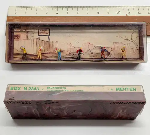 Merten Box H0 N2343 Bauarbeiter Miniaturfiguren