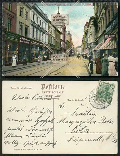 Orig. AK Dortmund Westenhellweg 1908 gel.