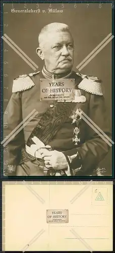 Orig. AK Heerführer General Oberst von Bülow in Uniform und viele Orden