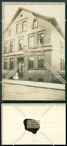 Orig. Foto AK Haus Ansicht 1918 Niedersachsen Werbung Reklame bei Hannover