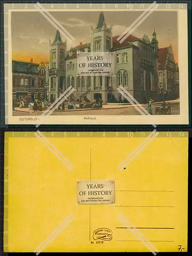 Orig. AK Gütersloh Rathaus 1905 Karte von Hermann Lorch Dortmund Kunstanstalt
