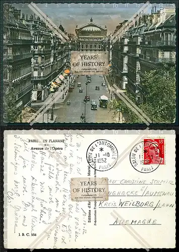 Orig. AK Paris Frankreich France Avenue de la Opera