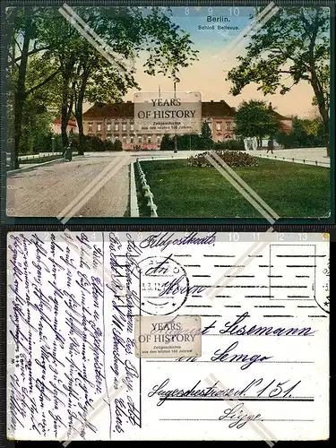 Orig. AK Berlin-Tiergarten Schloss Bellevue erbaut 1785 für den Prinzen Ferdin