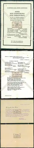 Dokument  Einweihung der Ehrentafel 1954 Hann. Münden persönliche Einladung w