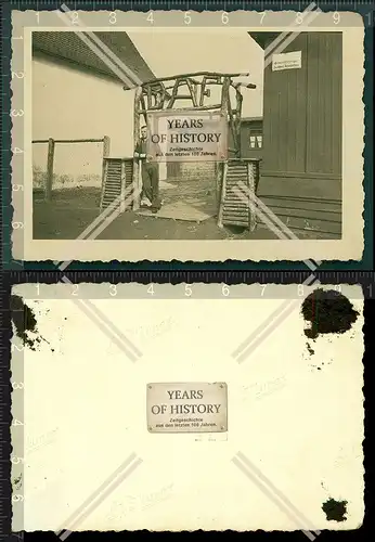 Orig. Foto Lager Baracken Eingang Torbogen 1939 riesige Holzbuchstaben DAF