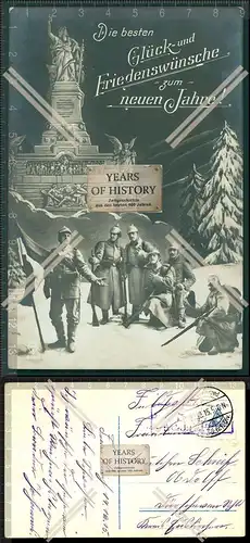 Orig. AK Glück und Friedenswünsche Feldpost gelaufen 1915