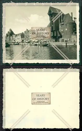 Orig. Foto  Danzig Gdansk Polen Krantor Landungsbrücke 1942