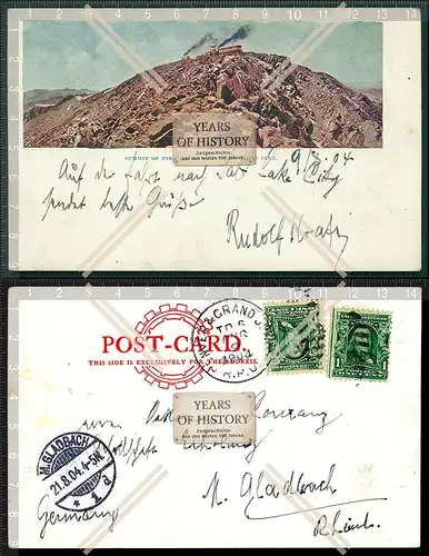 Orig. AK Of Summit Of Pike s Peak Colorado gel. 1904