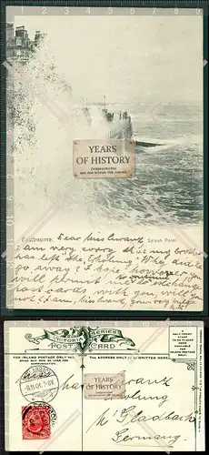 Orig. AK Eastbourne Splash Point gel. 1904
