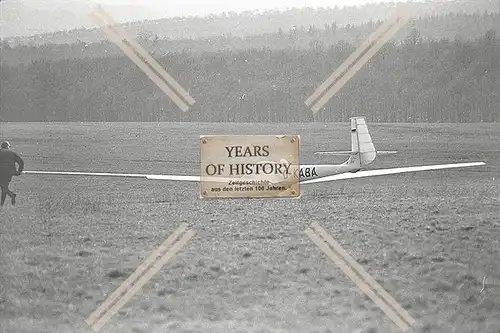 Repro Foto Flugplatz Hahnweide Kirchheim Teck Flugzeug Segelflugzeug Esslingen S